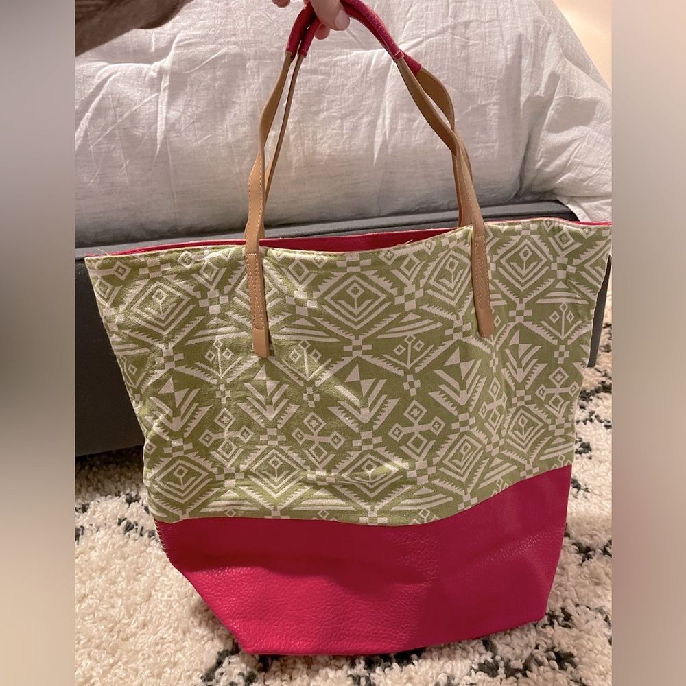 Cute colorful beach pool bag